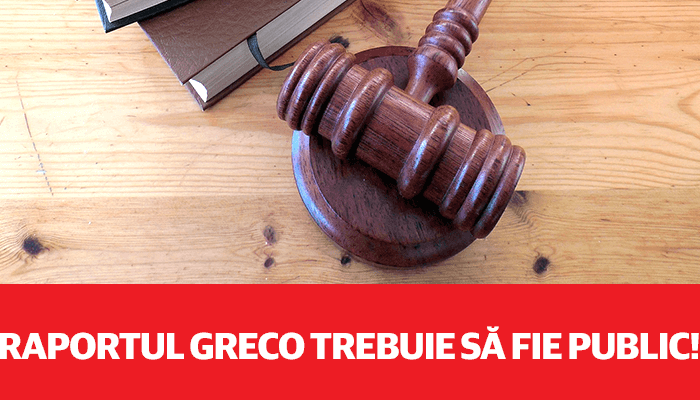 Parlamentul trebuie să solicite publicarea raportului GRECO